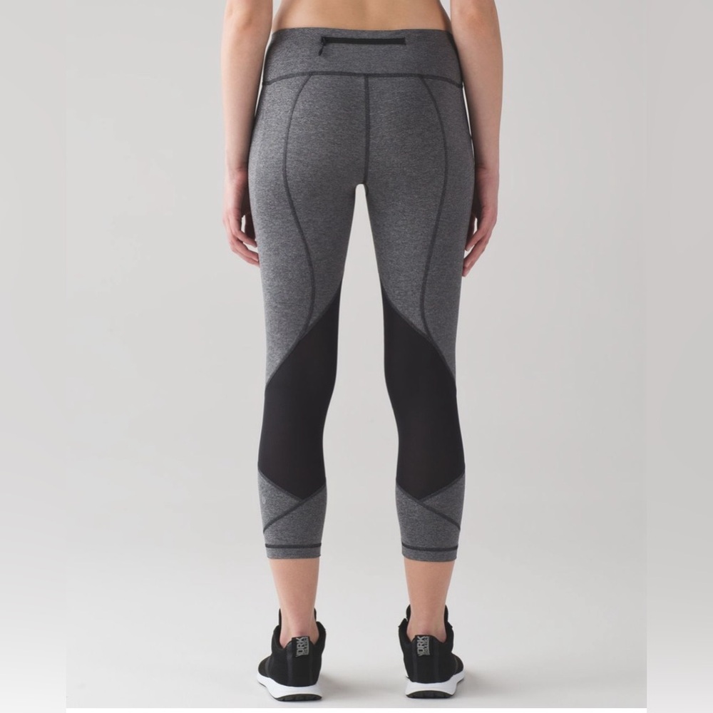 Lululemon Athletica Gray and Black Women's Leggings